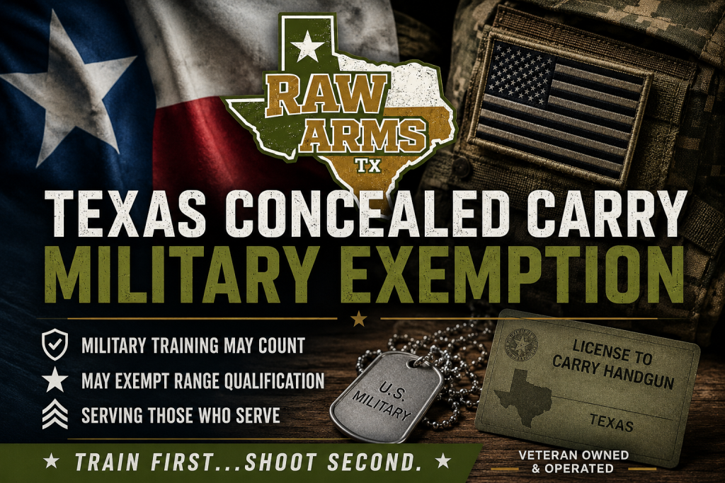Texas Concealed Carry Military Exemption